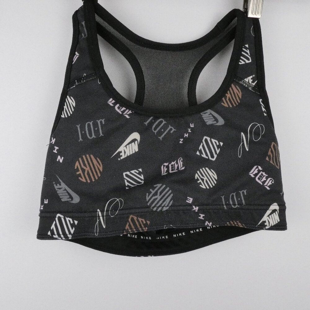 Nike Reversible Sports Bra Dri-Fit Black with Swoosh Youth Teen Size XS (6-7)